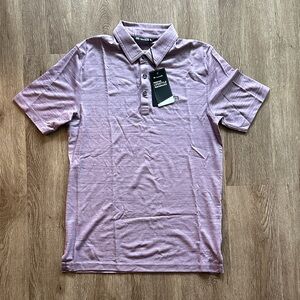 NWT TravisMathew Tranquil Bay Golf Polo Heather Grapeade Size Small